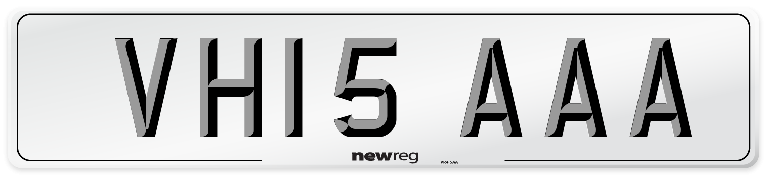 VH15 AAA Number Plate from New Reg